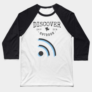 Discover Outdoor Wifi Baseball T-Shirt